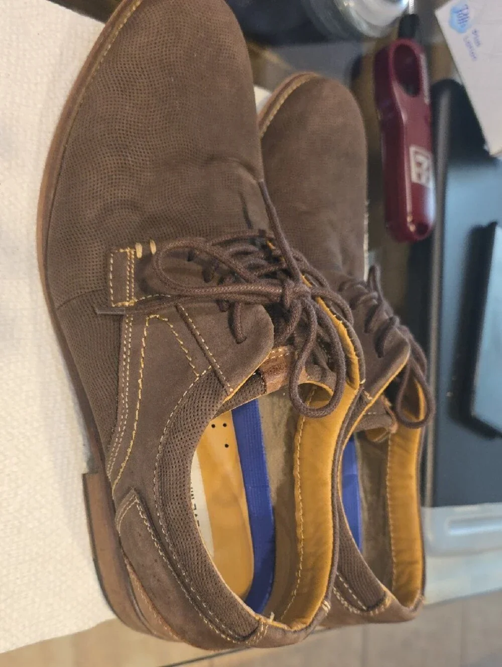 Steve Madden Brown Suede Oxford Shoes